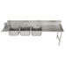 Advance Tabco DTC-3-1620-84R Dish Table - (3) 16x20x12" Bowls, 15" Right Drainboard, 16 ga 304 Stainless-cityfoodequipment.com