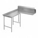 Advance Tabco DTC-G70-84L 83" Dishtable - Island Style, Crossrails, Stainless Legs, R-L, 14 ga 304 Stainless-cityfoodequipment.com
