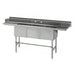 Advance Tabco DTC-3-90R-X Dish Table - (3) 18" x 24" x 14" Bowls, 16" Right Drainboard, 16 ga 304 Stainless-cityfoodequipment.com