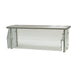 Advance Tabco DSG-18S-132 132" Multi-Use Sneeze Guard w/ Stainless Top Shelf - 18"D, Counter-Mount, Glass-cityfoodequipment.com