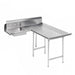 Advance Tabco DTS-D30-96R 95" R L Dishlanding Soil Dishtable - 10 1/2" Backsplash, Stainless Legs-cityfoodequipment.com