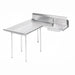 Advance Tabco DTS-D70-84R 83" R-L Dishlanding Soil Dishtable - Crossrails, Stainless Legs-cityfoodequipment.com