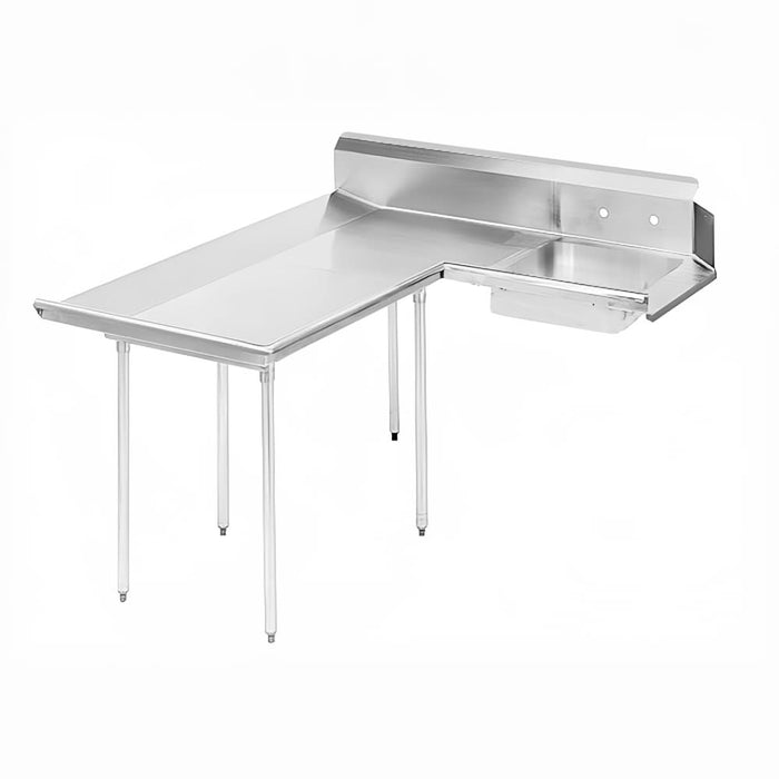 Advance Tabco DTS-D70-96R 95" R-L Dishlanding Soil Dishtable - Crossrails, Stainless Legs-cityfoodequipment.com