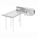 Advance Tabco DTS-D70-96R 95" R-L Dishlanding Soil Dishtable - Crossrails, Stainless Legs-cityfoodequipment.com