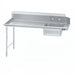 Advance Tabco DTS-S30-84L 83" L R Straight Soil Table - 10 1/2" Backsplash, Stainless Legs, 14 ga 304 Stainless-cityfoodequipment.com