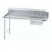 Advance Tabco DTS-S70-120L 119" L R Straight Soil Dishtable - 10 1/2" Backsplash, Stainless Legs, 16 ga Stainless-cityfoodequipment.com