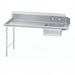 Advance Tabco DTS-S70-48L 48" L R Straight Soil Dishtable - 10 1/2" Backsplash, Stainless Legs, 16 ga Stainless-cityfoodequipment.com