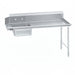 Advance Tabco DTS-S70-84R 83" R L Straight Soil Dishtable - 10 1/2" Backsplash, Stainless Legs, 16 ga Stainless-cityfoodequipment.com