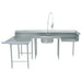 Advance Tabco DTS-U30-96L Soiled L-R Dishtable - U Shape, Stainless Legs, 59x108x96", 16 ga 304 Stainless-cityfoodequipment.com
