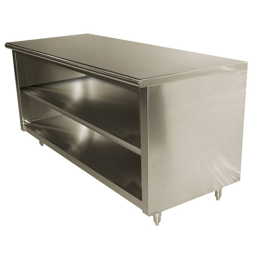 Advance Tabco EB-SS-247M 84" Dish Cabinet w/ Open Base & Midshelf, 24"D-cityfoodequipment.com