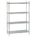 Advance Tabco ECC-1448 48" NSF 4-Tier Chrome Wire Shelf Kit - 14"W, 74"H-cityfoodequipment.com