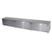 Advance Tabco ECB-SS-307M-X 84" Enclosed Work Table w/ Sliding Doors & Midshelf, 30"D-cityfoodequipment.com