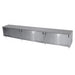Advance Tabco ECB-SS-247M-X 84" Enclosed Work Table w/ Sliding Doors & Midshelf, 24"D-cityfoodequipment.com