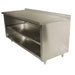Advance Tabco EF-SS-3612M 144" Dish Cabinet w/ Open Base & Midshelf, 1 1/2" Backsplash, 36"D-cityfoodequipment.com