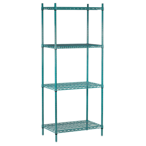 Advance Tabco EGG-1448 48" NSF 4-Tier Epoxy Coated Wire Shelf Kit - 14"W, 74"H-cityfoodequipment.com