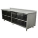 Advance Tabco EEB-SS-2410M-X 120" Dish Cabinet w/ Open Base & Midshelf, 24"D-cityfoodequipment.com