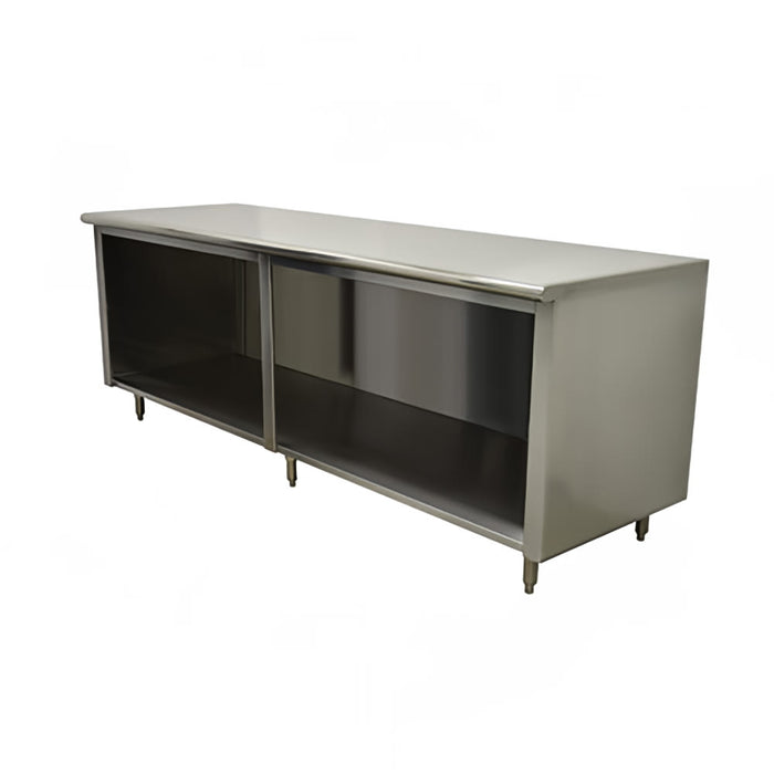 Advance Tabco EEB-SS-246-X 72" Dish Cabinet w/ Open Base, 24"D-cityfoodequipment.com