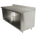 Advance Tabco EEK-SS-304-X 48" Dish Cabinet w/ Open Base & 5" Backsplash, 30"D-cityfoodequipment.com