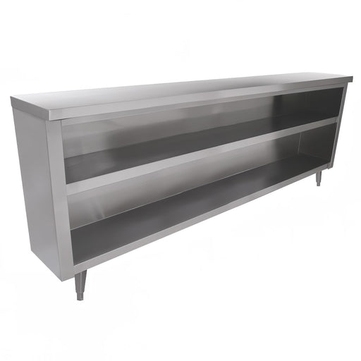 Advance Tabco EDC-1560-X 60" Dish Cabinet w/ Open Base & Midshelf, 15"D-cityfoodequipment.com