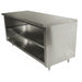 Advance Tabco EEB-SS-246M-X 72" Dish Cabinet w/ Open Base & Midshelf, 24"D-cityfoodequipment.com