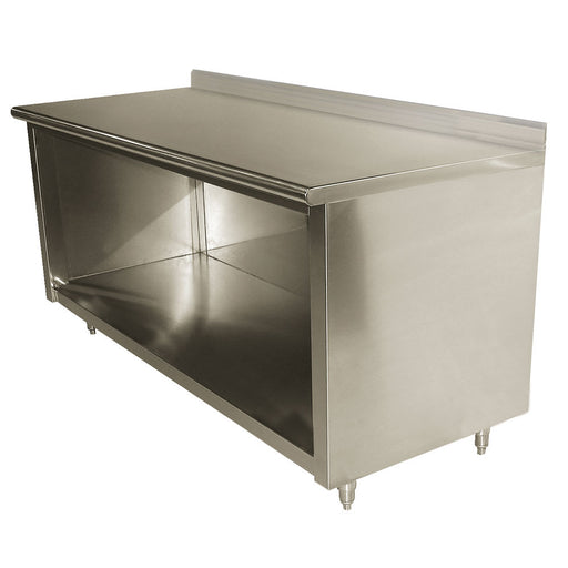 Advance Tabco EK-SS-245 60" Dish Cabinet w/ Open Base & 5" Backsplash, 24"D-cityfoodequipment.com