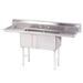 Advance Tabco FC-2-2424-18RL 84" 2 Compartment Sink w/ 24"L x 24"W Bowl, 14" Deep-cityfoodequipment.com