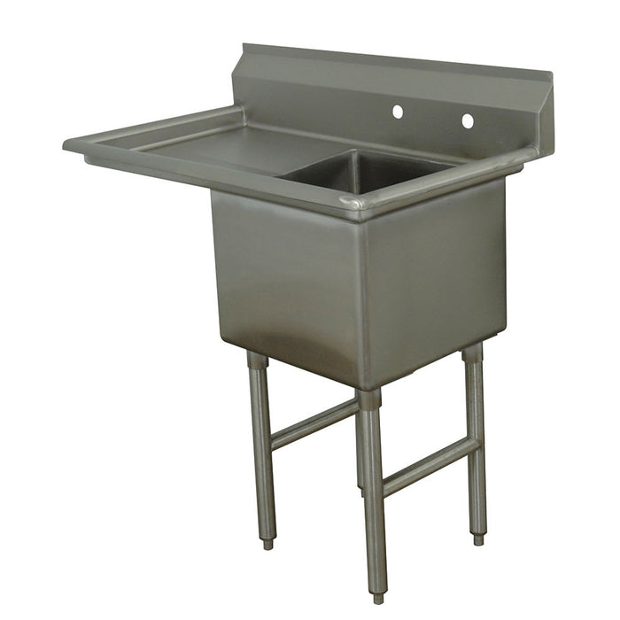 Advance Tabco FC-1-2424-24L 50 1/2" 1 Compartment Sink w/ 24"L x 24"W Bowl, 14" Deep-cityfoodequipment.com