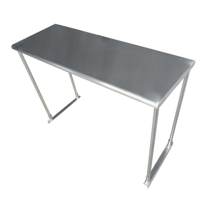 Advance Tabco ETS-18-72 Table Mount Overshelf - 72 1/4"L x 18"W x 14"H, 18 ga Stainless-cityfoodequipment.com