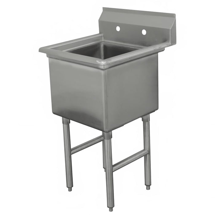 Advance Tabco FC-1-3024-X 35" 1 Compartment Sink w/ 30"L x 24"W Bowl, 14" Deep-cityfoodequipment.com