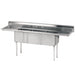 Advance Tabco FE-3-1620-18RL 84" 3 Compartment Sink w/ 16"L x 20"W Bowl, 12" Deep-cityfoodequipment.com