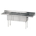 Advance Tabco FE-3-1812-18RL 90" 3 Compartment Sink w/ 18"L x 18"W Bowl, 12" Deep-cityfoodequipment.com