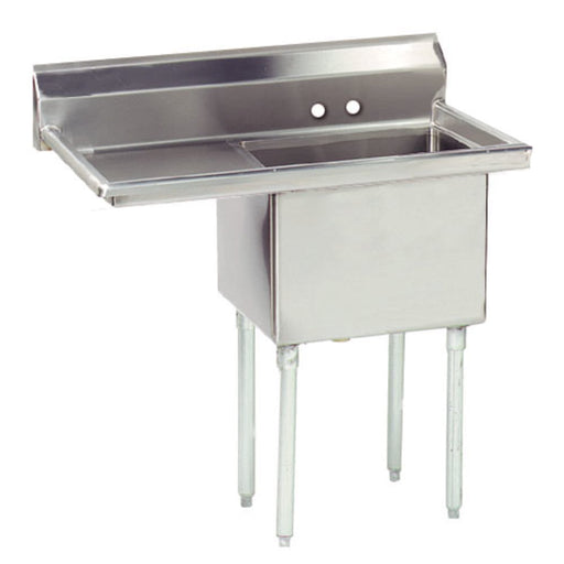 Advance Tabco FE-1-1620-18L 1 Compartment Sink w/ 16"W x 20"L Bowl, 12" Deep-cityfoodequipment.com