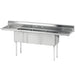 Advance Tabco FE-3-1416-12RL 3 Compartment Sink w/ 14"W x 16"L Bowl, 12" Deep-cityfoodequipment.com