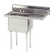 Advance Tabco FE-1-1824-24R 23" 1 Compartment Sink w/ 18"L x 24"W Bowl, 14" Deep-cityfoodequipment.com