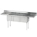 Advance Tabco FE-3-1614-18RL 3 Compartment Sink w/ 16"L x 20"W Bowl, 14" Deep-cityfoodequipment.com