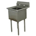Advance Tabco FE-1-1515 20 1/2" 1 Compartment Sink w/ 15"L x 15"W Bowl, 12" Deep-cityfoodequipment.com