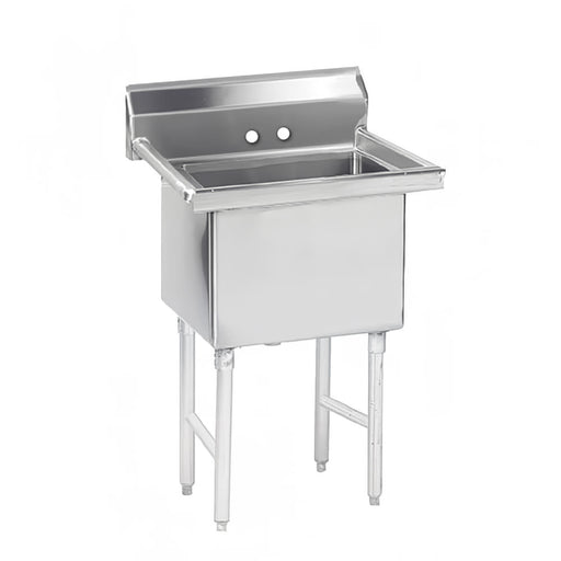 Advance Tabco FS-1-1824 23" 1 Compartment Sink w/ 18"L x 24"W Bowl, 14" Deep-cityfoodequipment.com