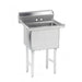Advance Tabco FS-1-1824 23" 1 Compartment Sink w/ 18"L x 24"W Bowl, 14" Deep-cityfoodequipment.com