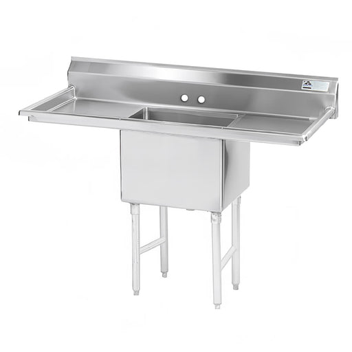 Advance Tabco FS-1-1824-18RL 54" 1 Compartment Sink w/ 18"L x 24"W Bowl, 14" Deep-cityfoodequipment.com