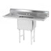 Advance Tabco FS-1-1824-24RL 66" 1 Compartment Sink w/ 18"L x 24"W Bowl, 14" Deep-cityfoodequipment.com