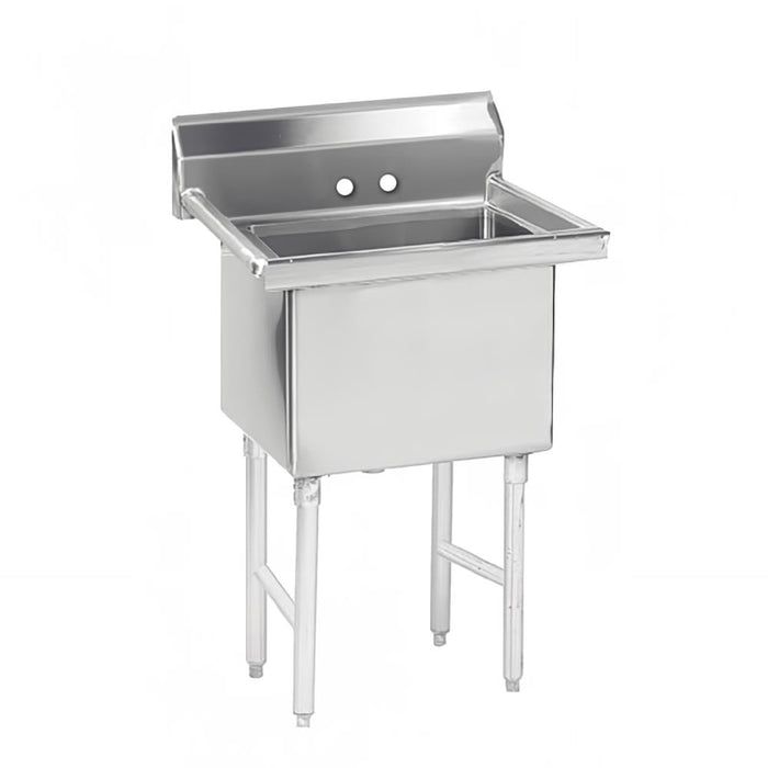 Advance Tabco FS-1-2424 29" 1 Compartment Sink w/ 24"L x 24"W Bowl, 14" Deep-cityfoodequipment.com