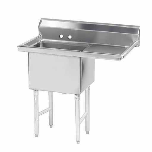 Advance Tabco FS-1-2424-24R 50 1/2" 1 Compartment Sink w/ 24"L x 24"W Bowl, 14" Deep-cityfoodequipment.com