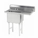 Advance Tabco FS-1-2424-24R 50 1/2" 1 Compartment Sink w/ 24"L x 24"W Bowl, 14" Deep-cityfoodequipment.com