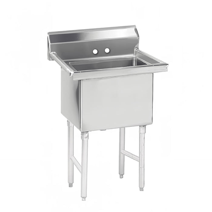 Advance Tabco FS-1-3024 35" 1 Compartment Sink w/ 30"L x 24"W Bowl, 14" Deep-cityfoodequipment.com