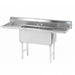Advance Tabco FS-2-1824-24RL 84" 2 Compartment Sink w/ 18"L x 24"W Bowl, 14" Deep-cityfoodequipment.com