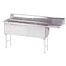Advance Tabco FS-3-1824-24R 80 1/2" 3 Compartment Sink w/ 18"L x 24"W Bowl, 14" Deep-cityfoodequipment.com