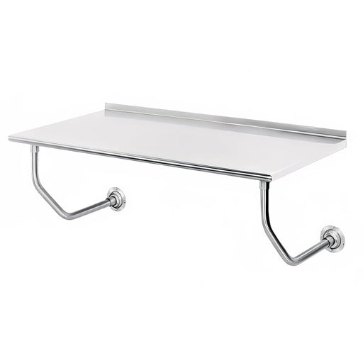 Advance Tabco FSS-W-245 60" Wall Mounted Work Table - 24"D, Rolled Rim-cityfoodequipment.com