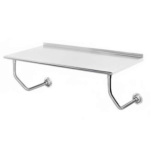 Advance Tabco FSS-W-302 24" Wall Mounted Work Table - 30"D, Rolled Rim-cityfoodequipment.com