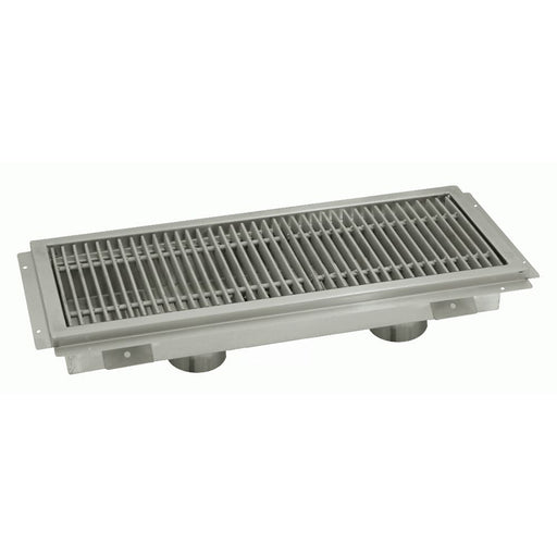 Advance Tabco FTG-12108 Floor Trough - Subway Grating, 12" x 108" x 4", 14 ga 304 Stainless-cityfoodequipment.com