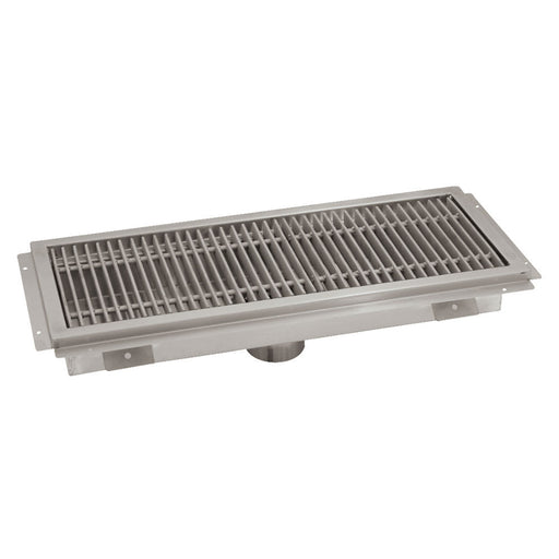 Advance Tabco FTG-1830 Floor Trough - Removable Strainer Basket, 18" x 30" x 4", 14 ga 304 Stainless-cityfoodequipment.com